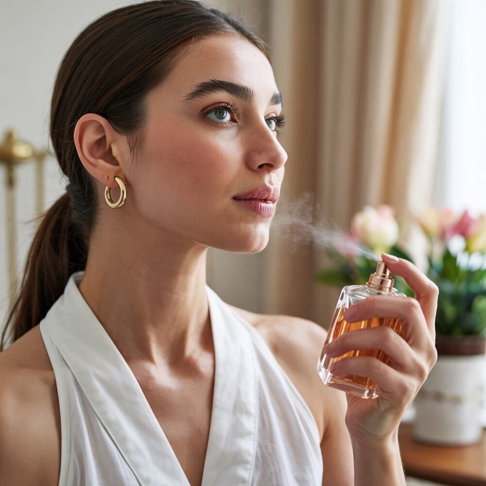 aplikacja perfum na nadgarstek