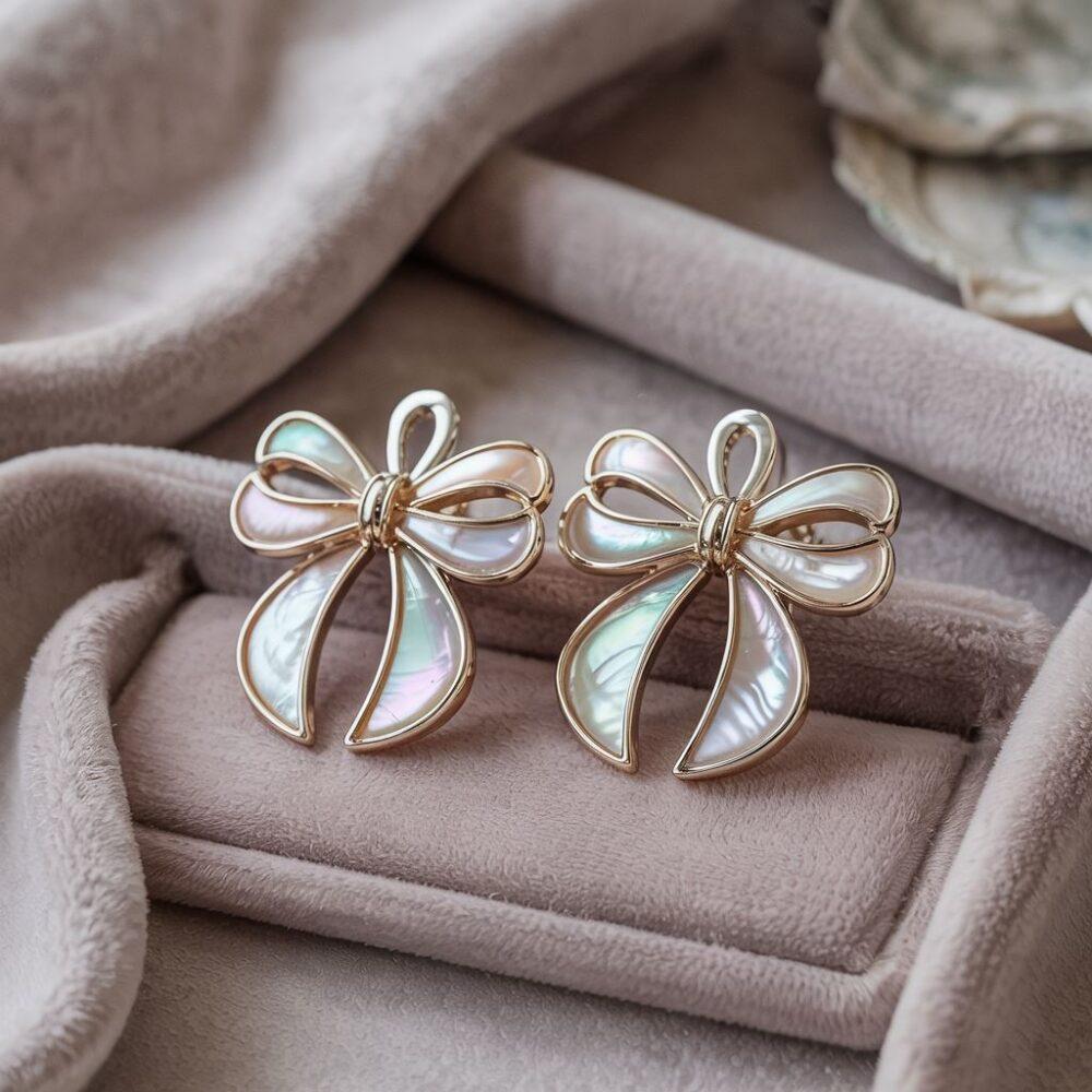 biżuteria w kształcie kokardki