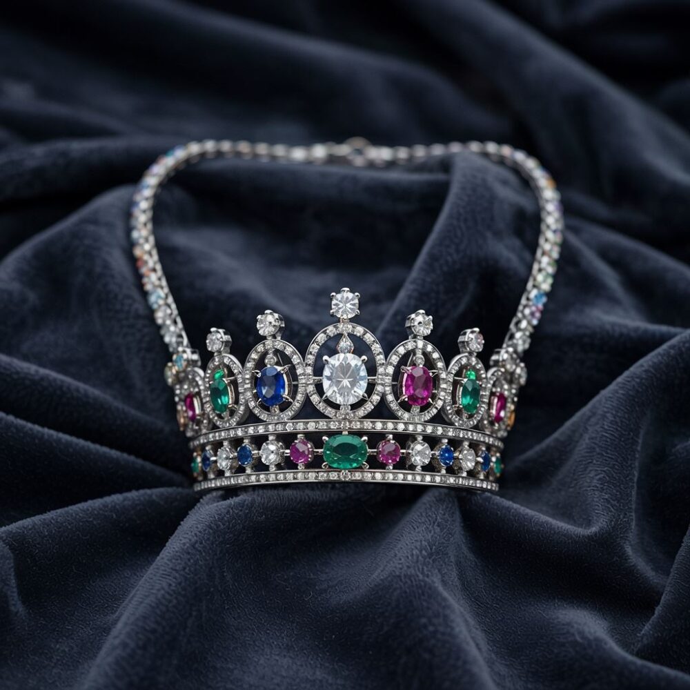 biżuteria z motywem korony