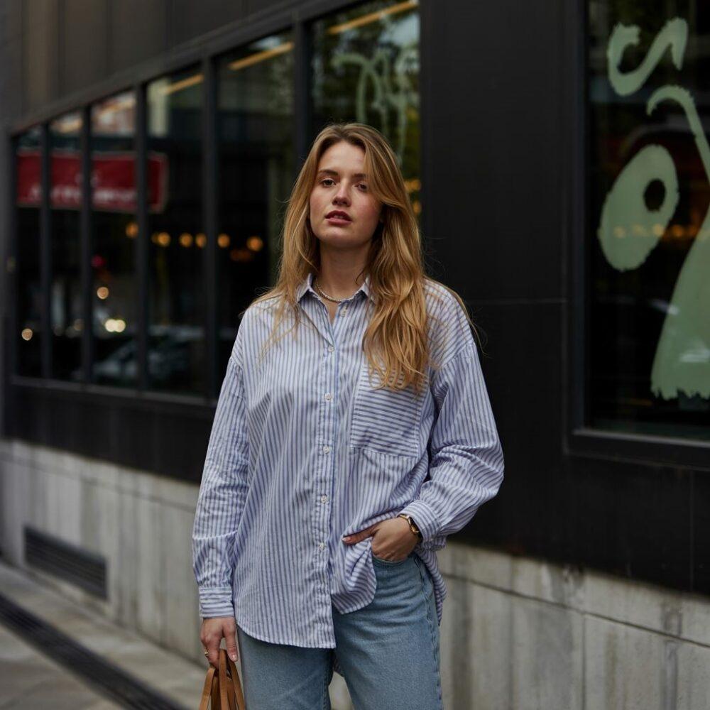 bluzka oversize stylizacja