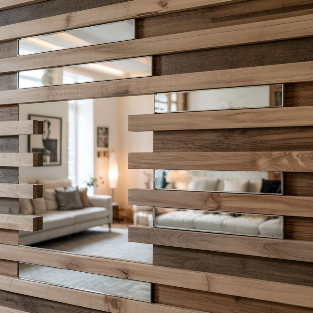 dekoracja z plastra drewna