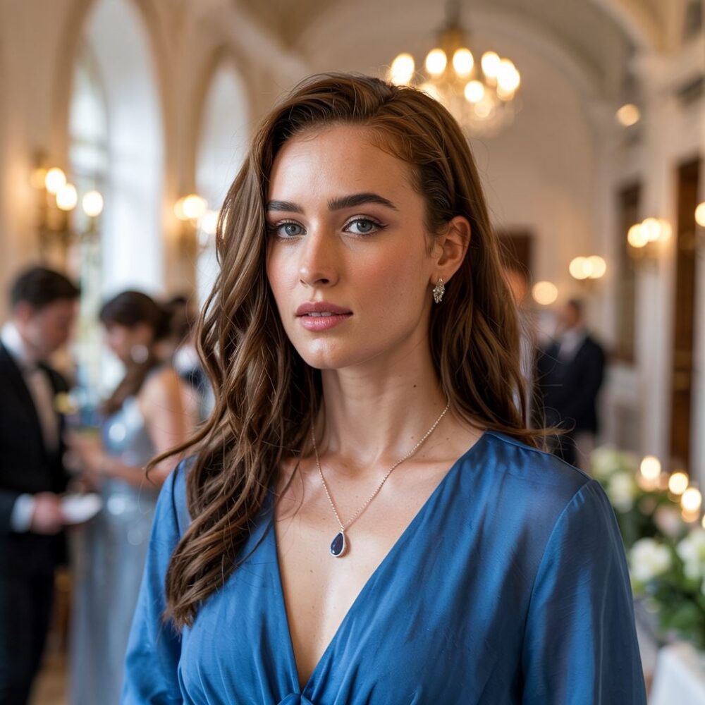 delikatne kolczyki i naszyjnik