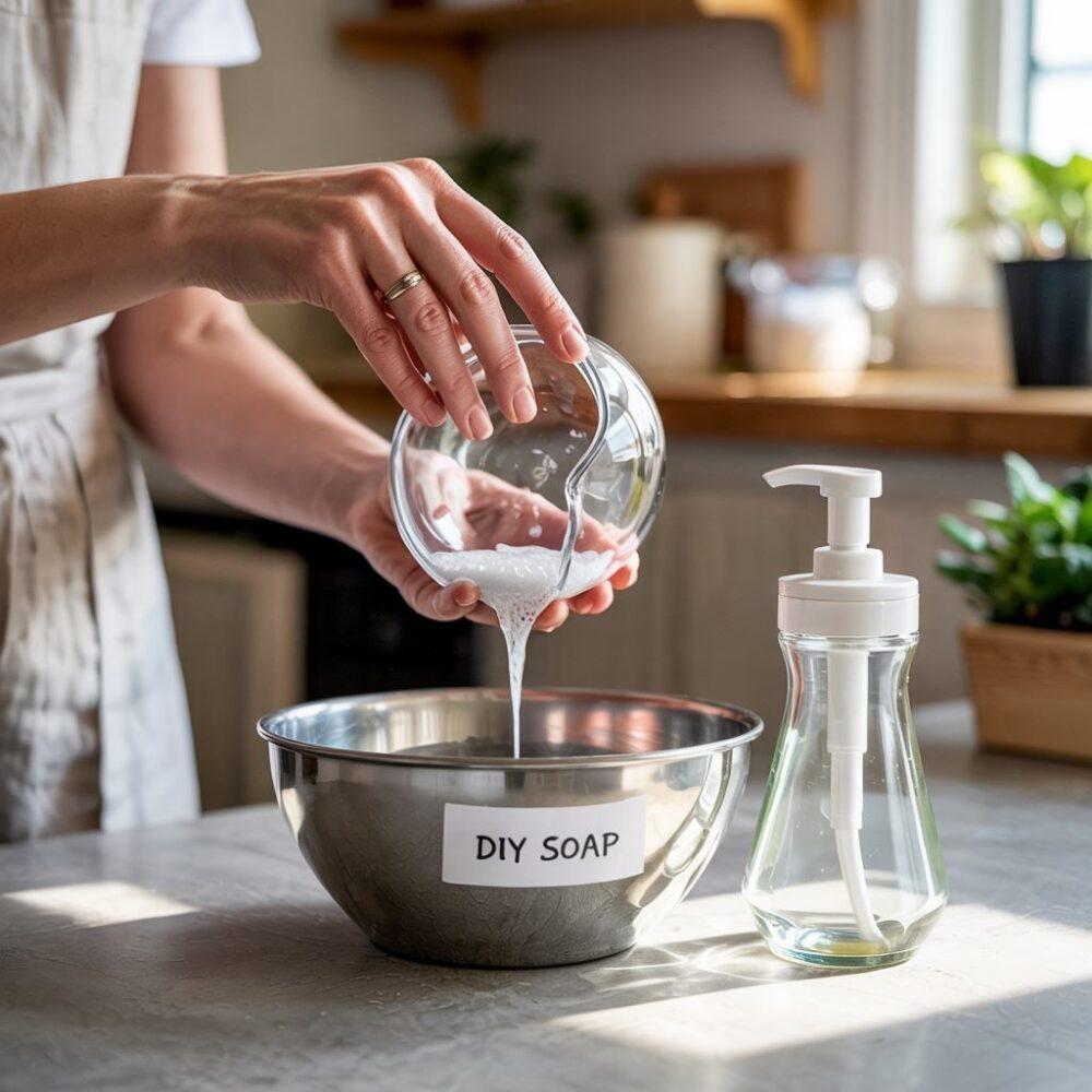 domowe mydło w piance