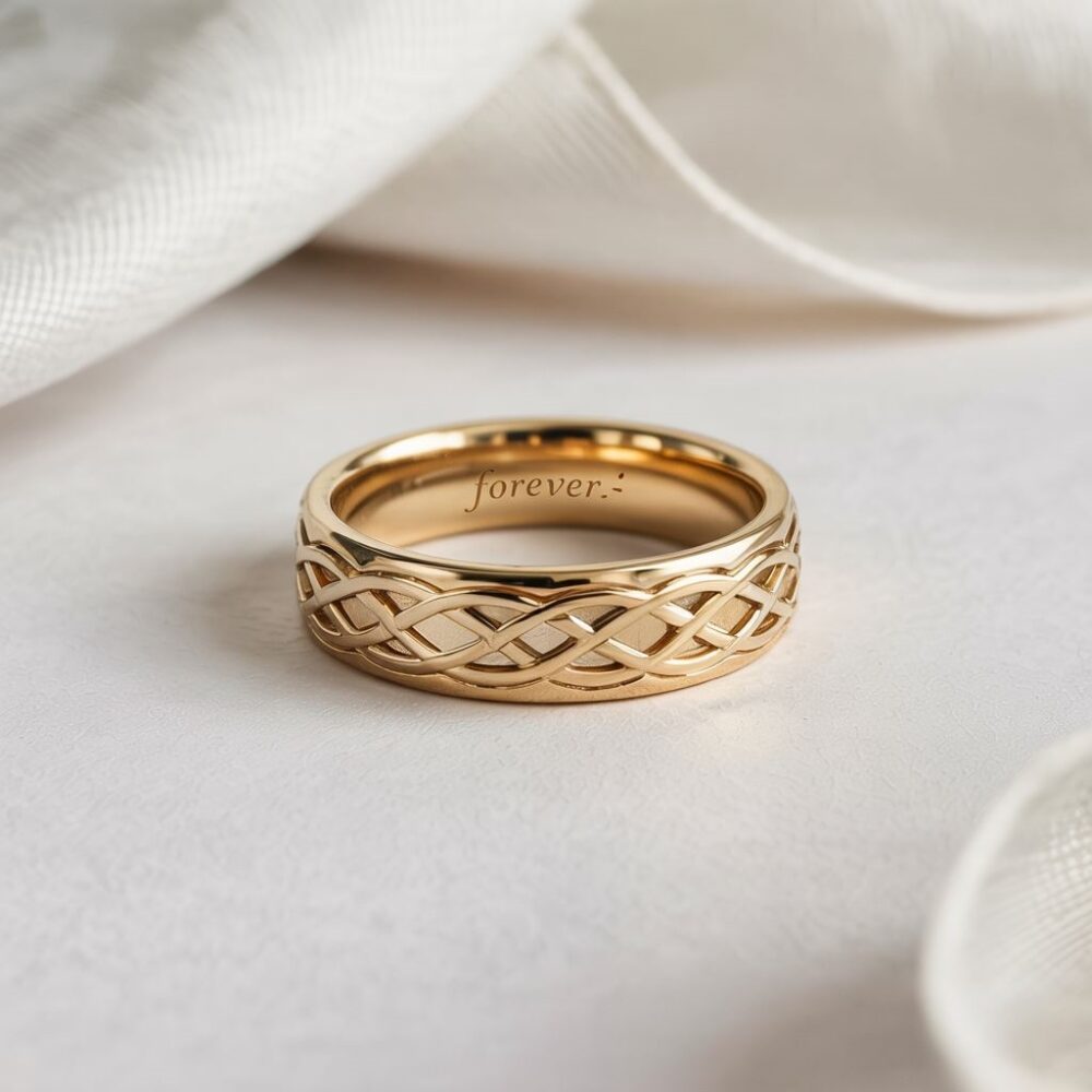 elegancka obrączka ślubna