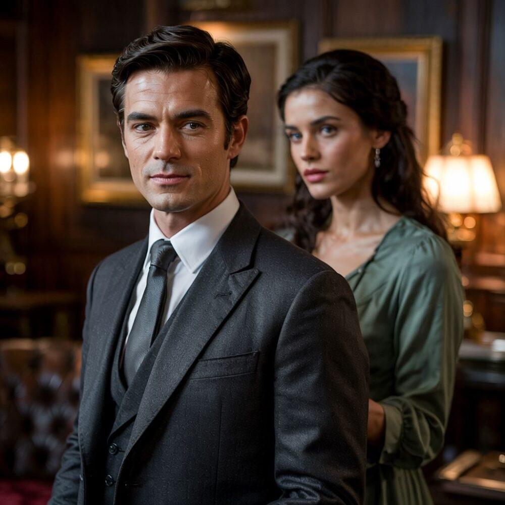 elegancki mężczyzna z perfumami