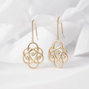 eleganckie kolczyki złote