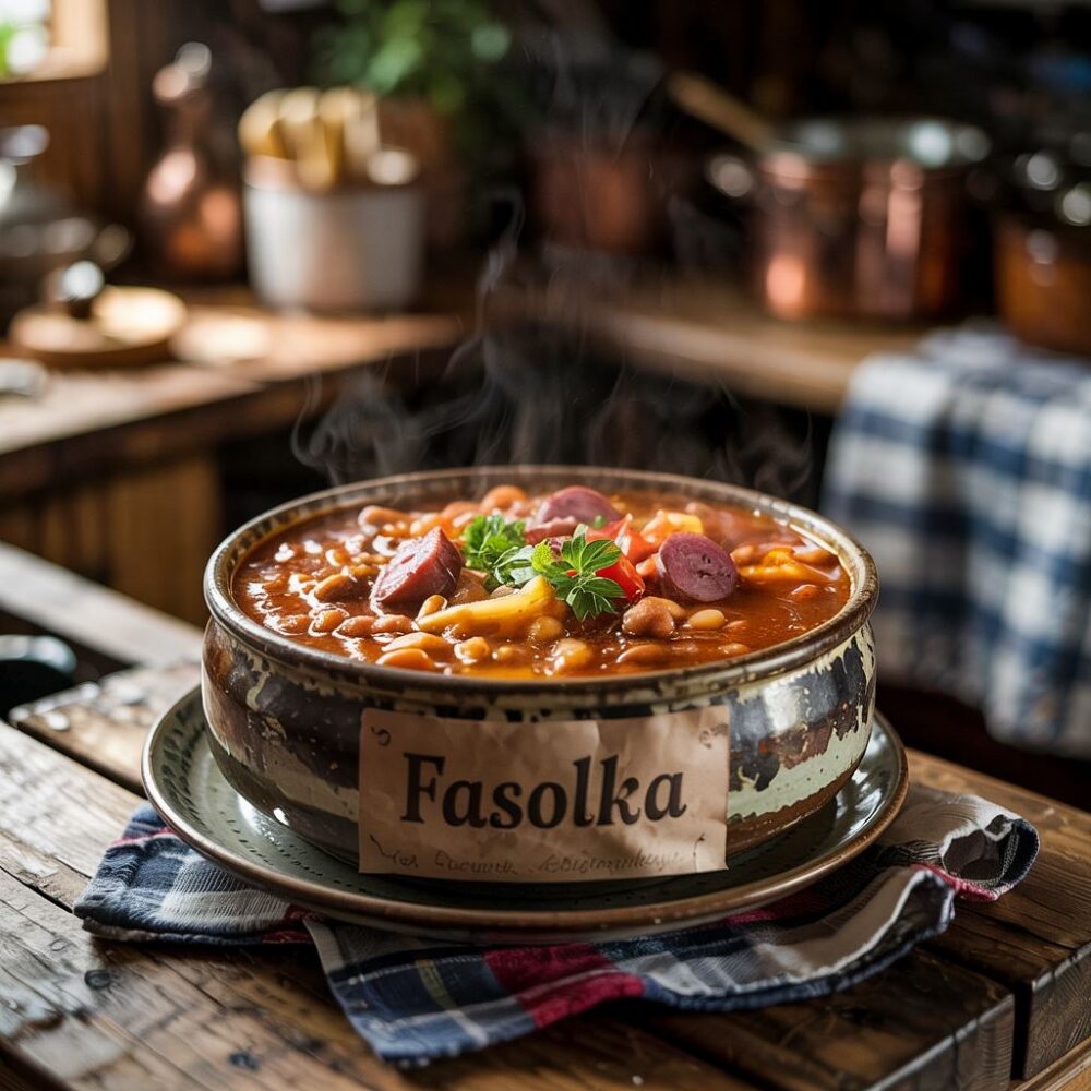 fasolka po bretońsku na stole