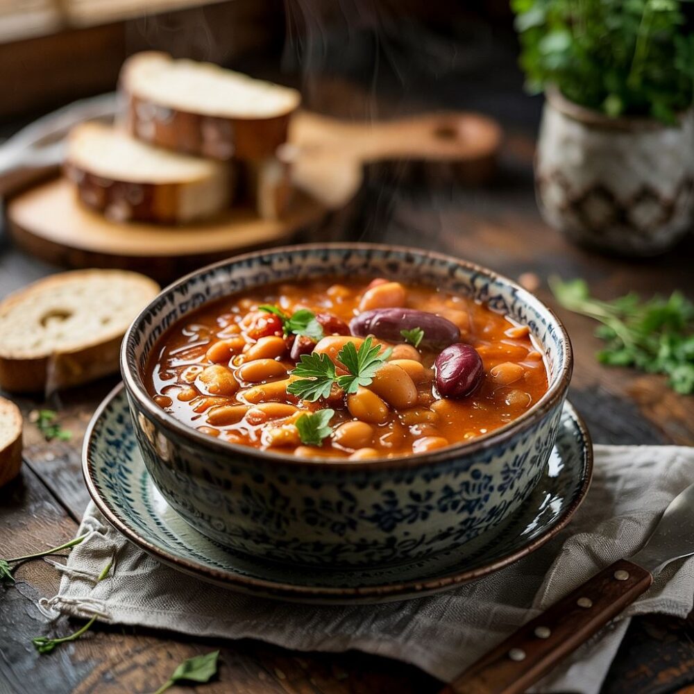 fasolka po bretońsku w misce