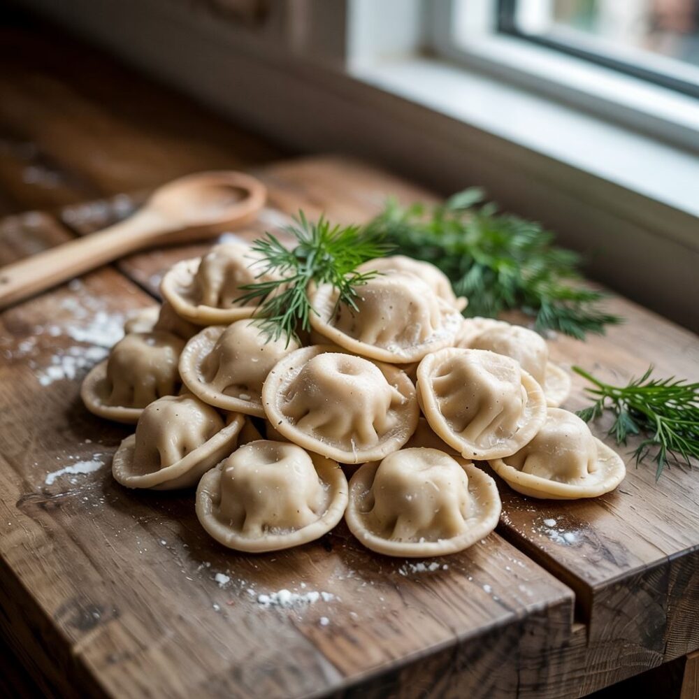 formowanie szarych klusek