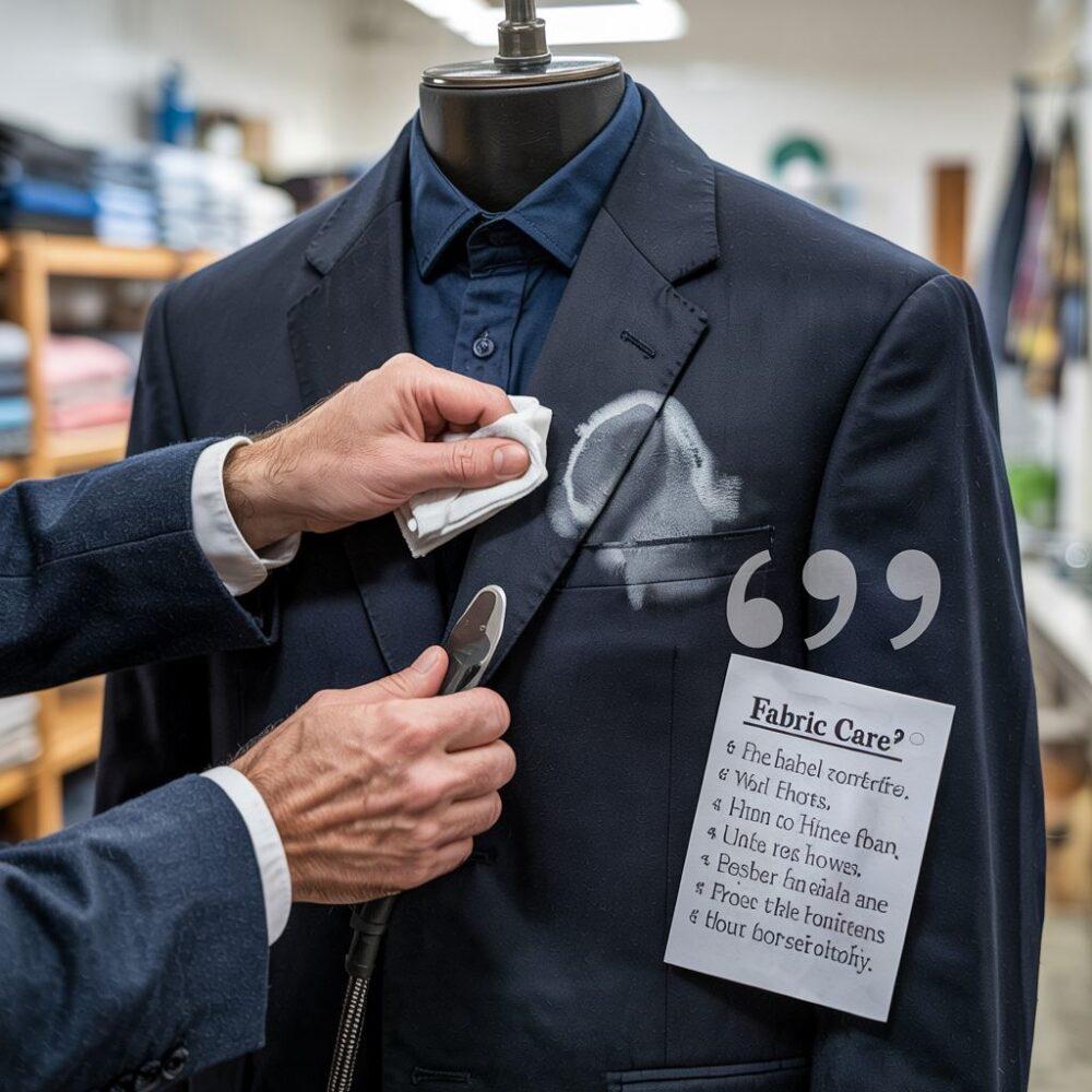 garnitur z plamą wosku