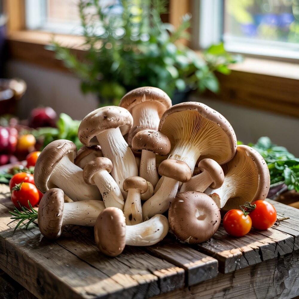 grzyby na stole