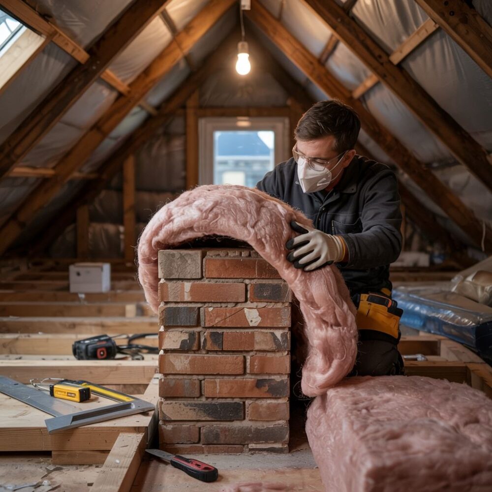 izolacja komina strych