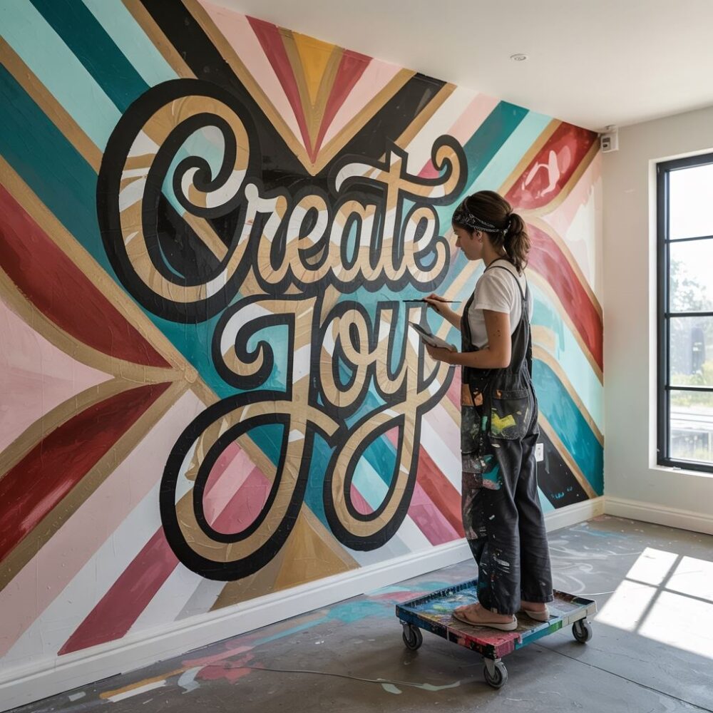 kolorowe ściany salon