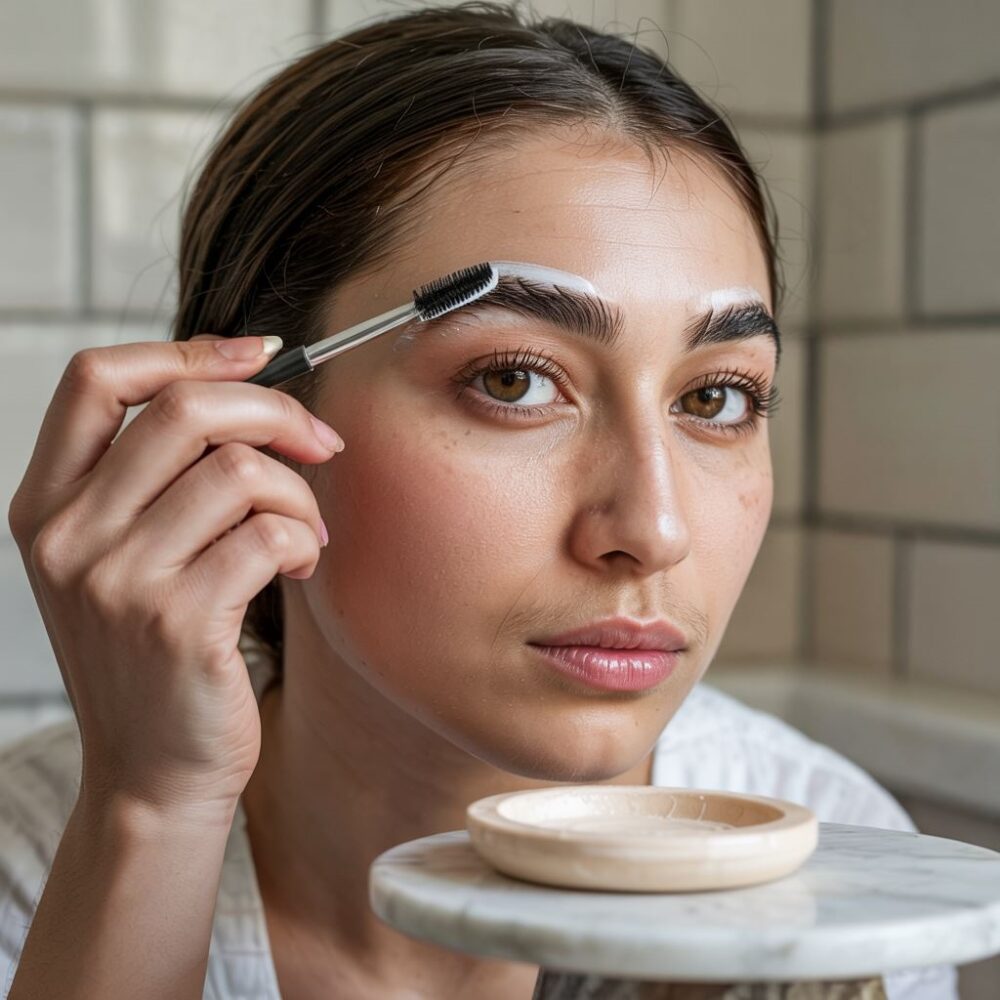 kosmetyczny trik do brwi