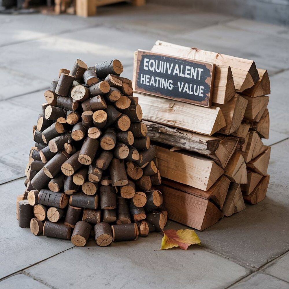 magazyn opału brykiet drewno