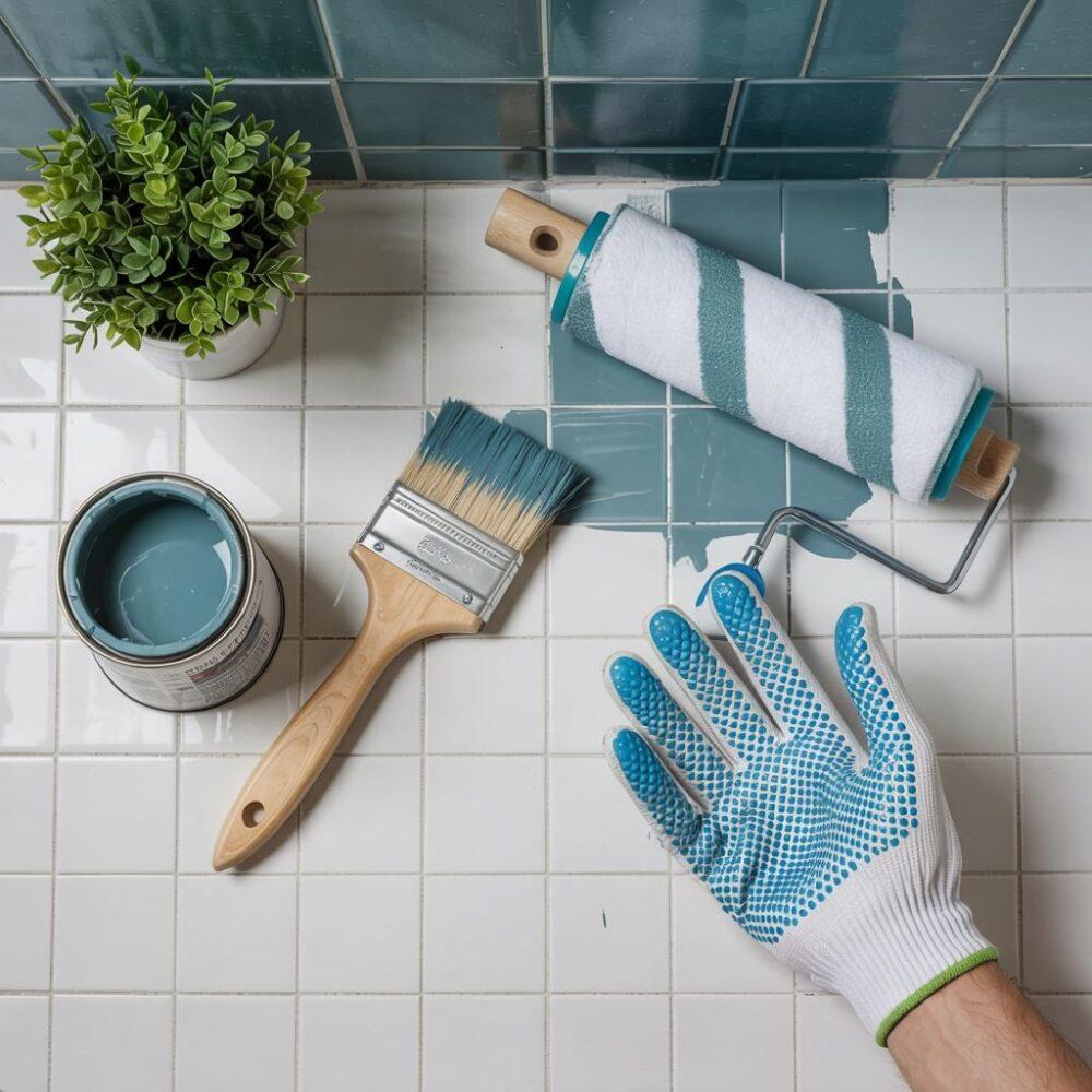 malowanie płytek łazienkowych