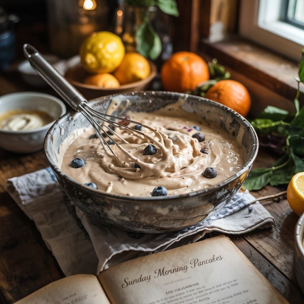 mieszanie ciasta na naleśniki