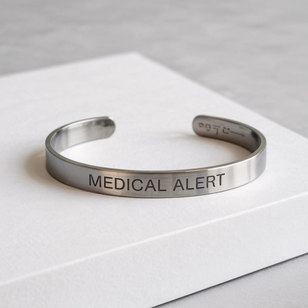 minimalistyczna bransoletka stalowa