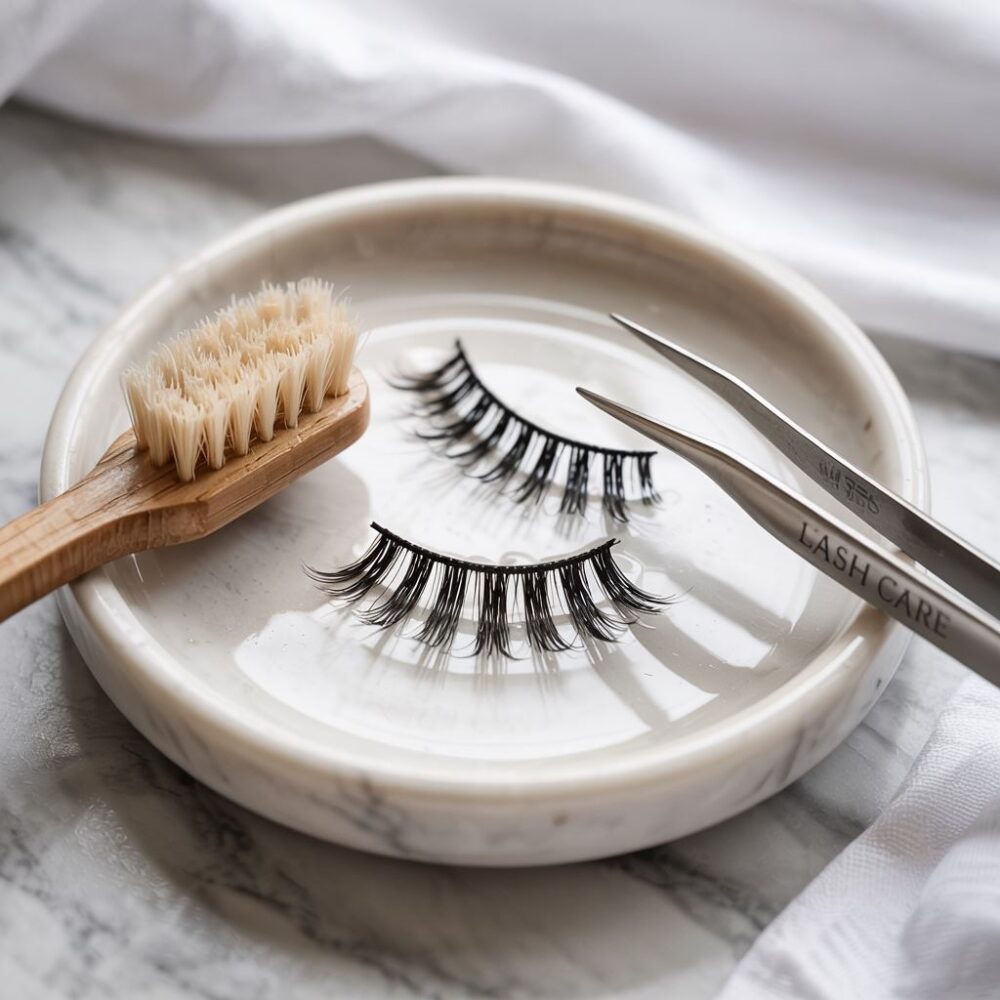 mycie rzęs kosmetycznych