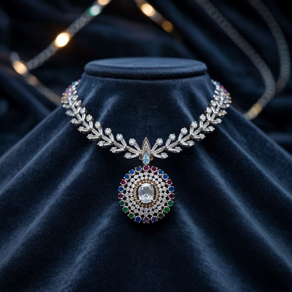 naszyjnik z diamentami