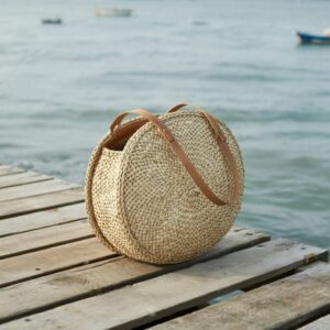 naturalna torebka pleciona