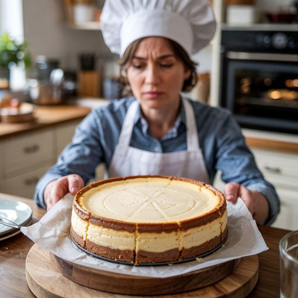 niedopieczony sernik