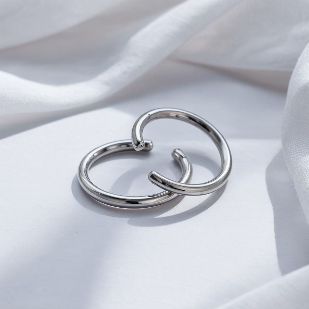 nowoczesne kolczyki nauszne