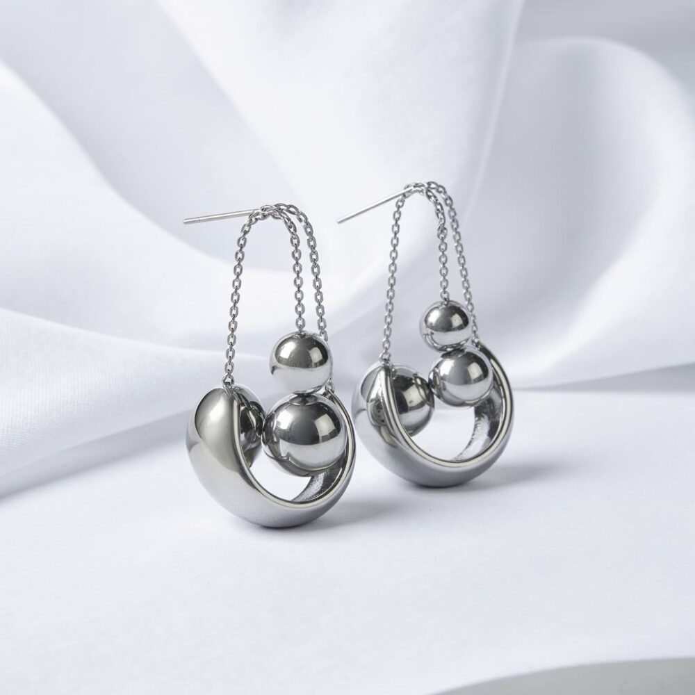 nowoczesne kolczyki wiszące