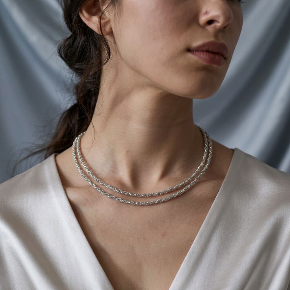 nowoczesny naszyjnik choker