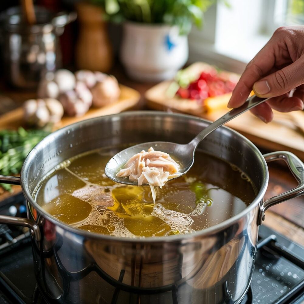 odtłuszczanie rosołu