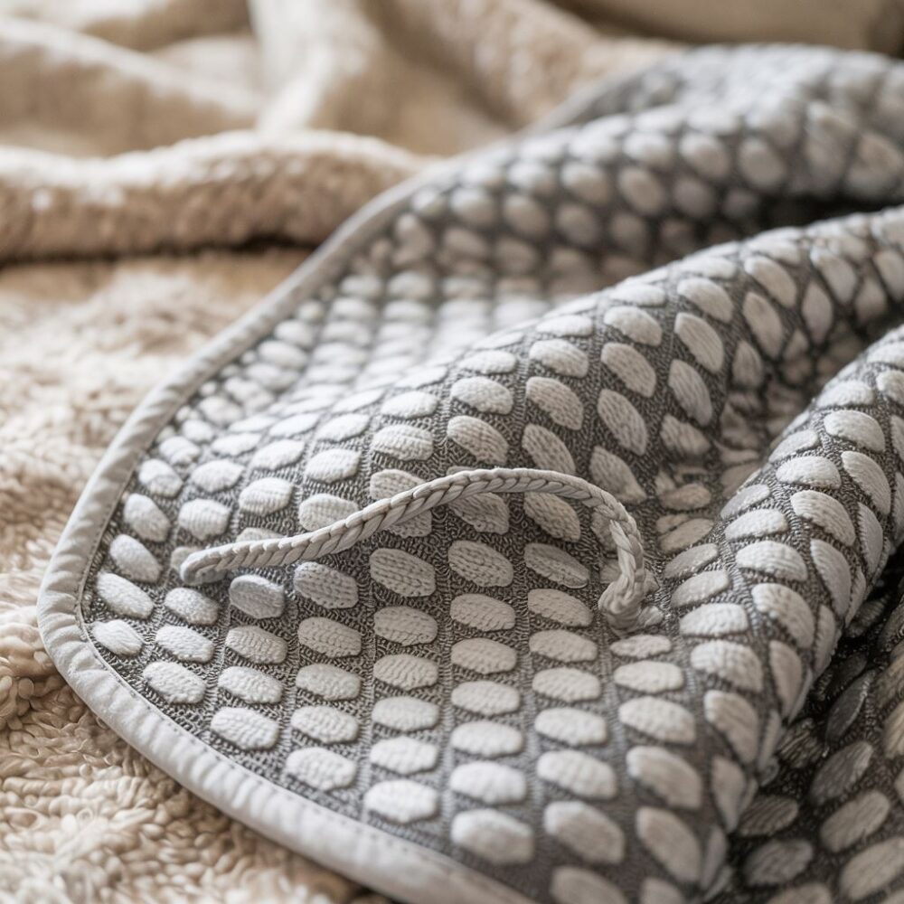 osoba owinięta kocem termicznym