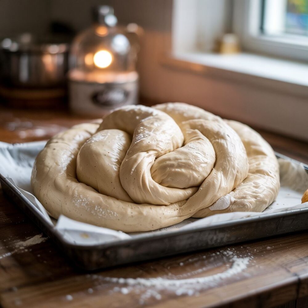 pęcherzyki powietrza w cieście