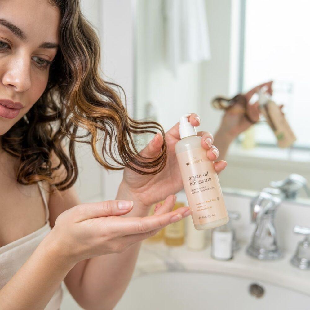 pielęgnacja włosów w łazience