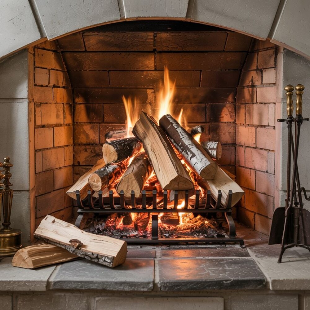 pocięte drewno na opał