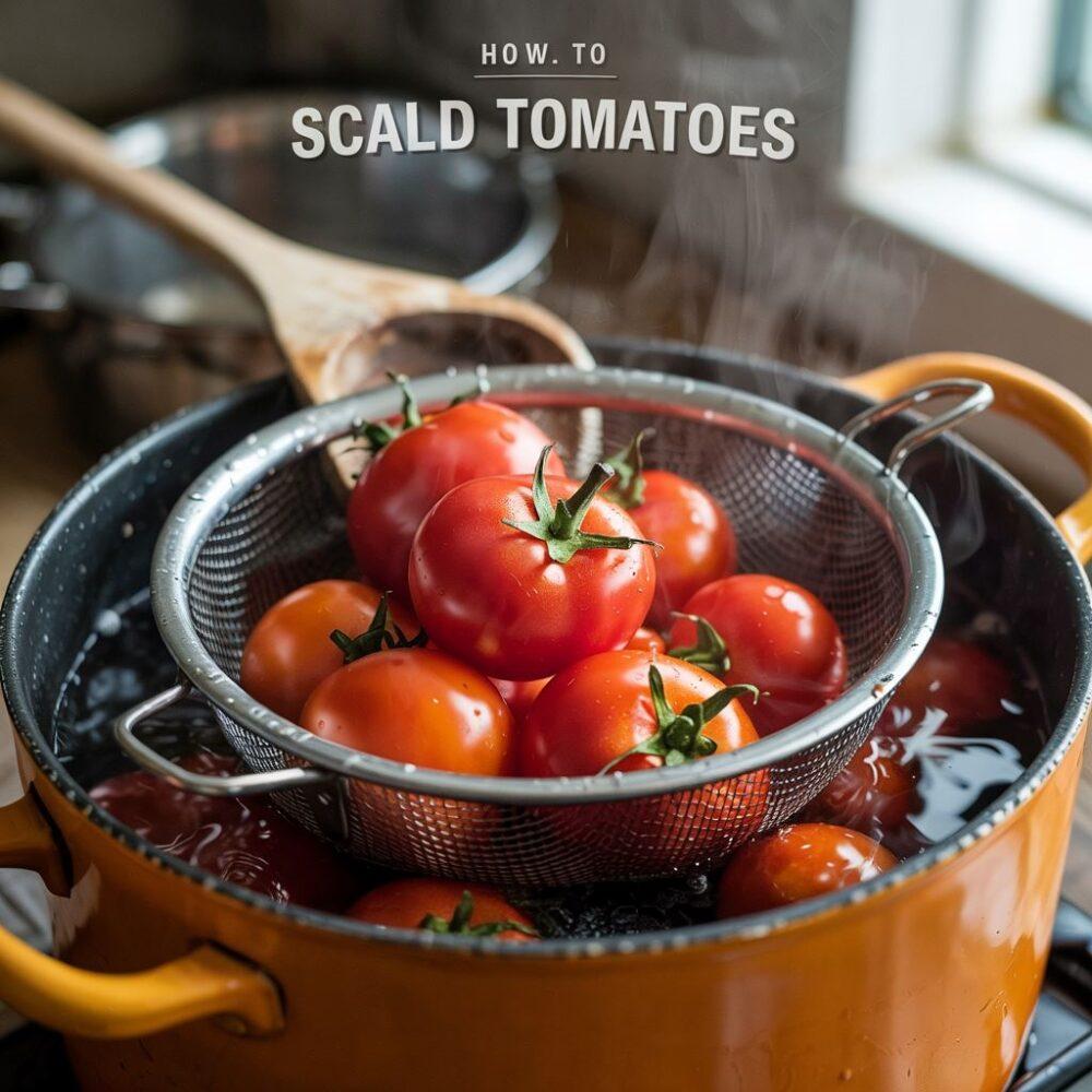 pomidory w gorącej wodzie
