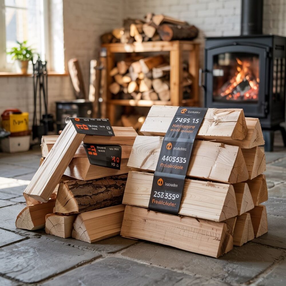 porównanie brykietu z drewnem