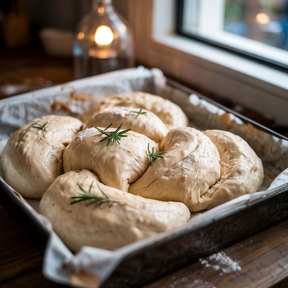 proces wyrastania ciasta