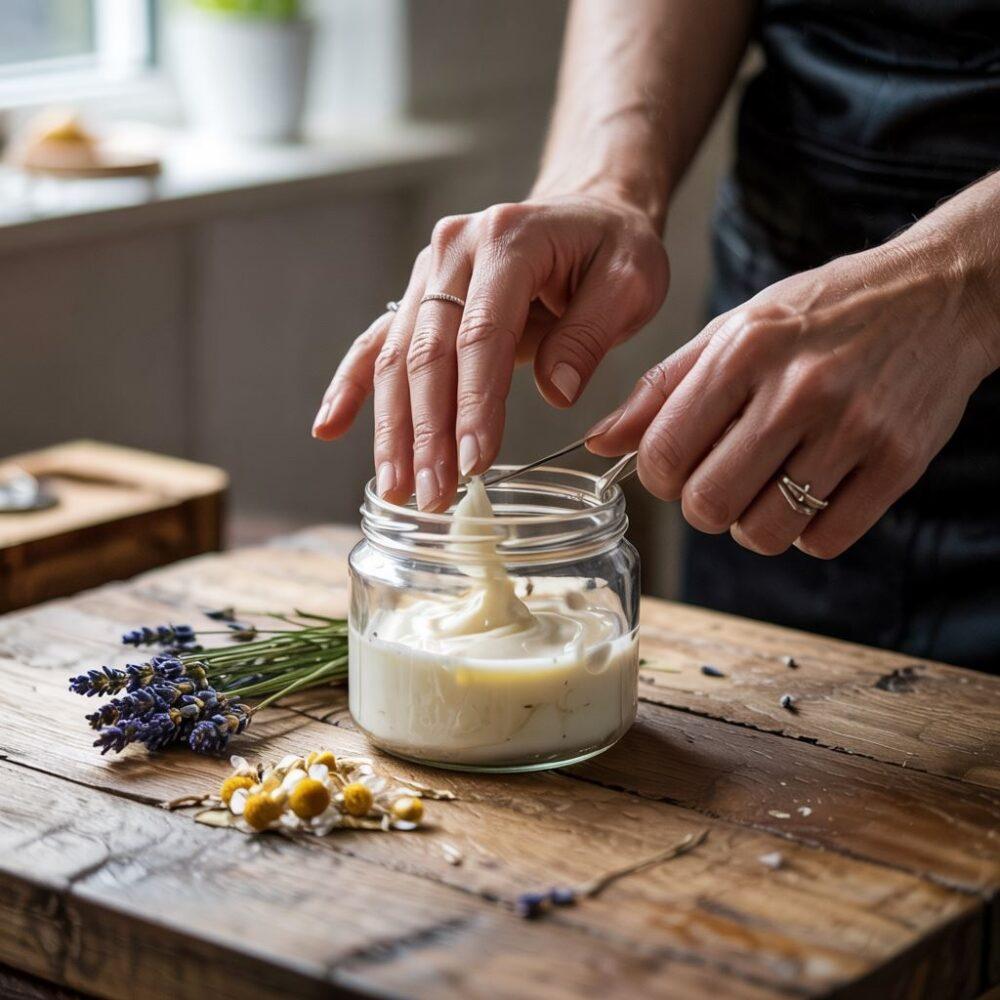 przygotowanie kremu do rąk