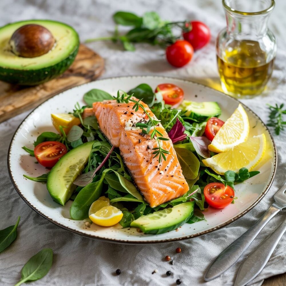sałatka do łososia