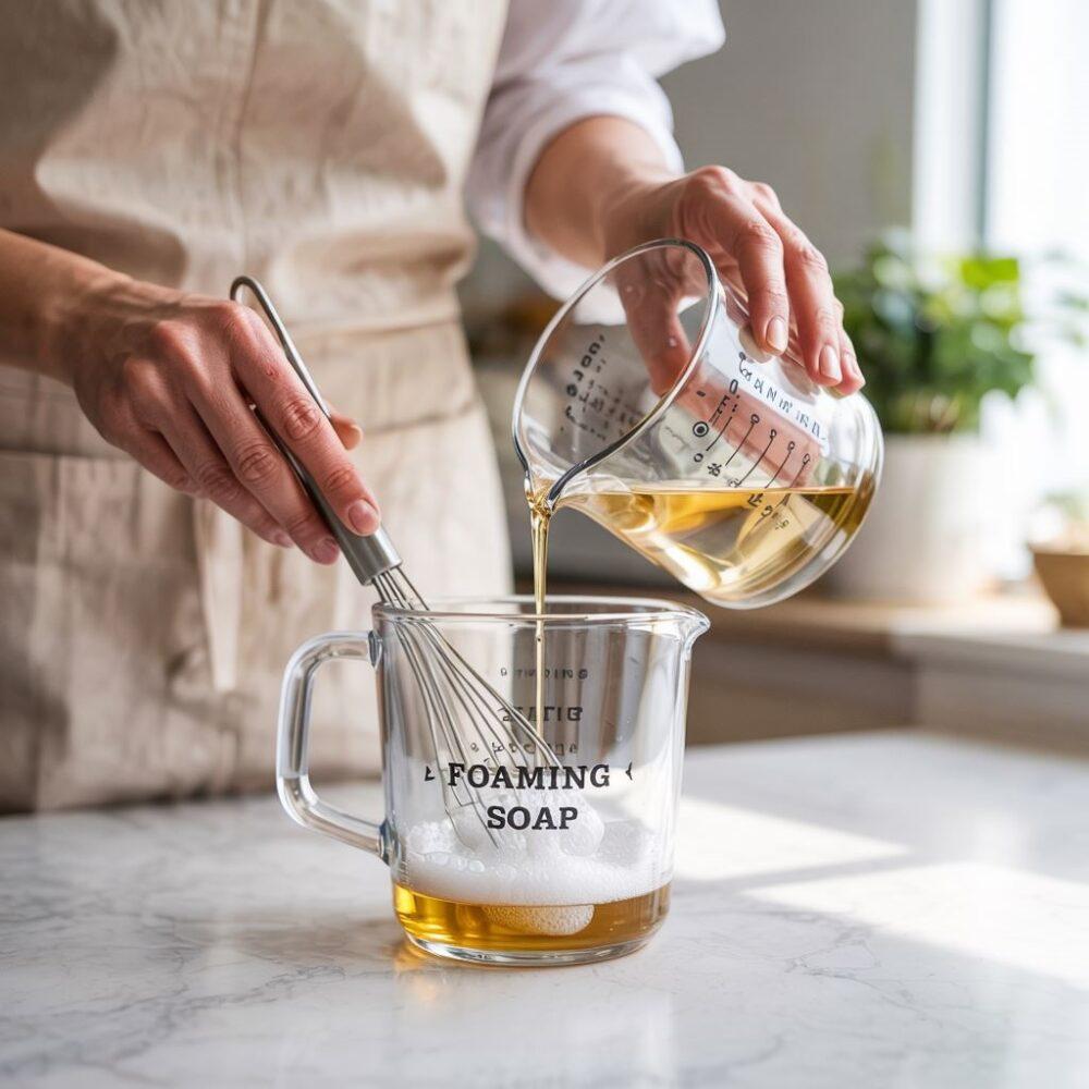 składniki do mydła w piance