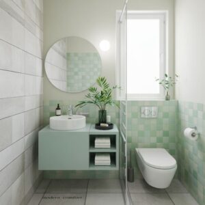 sprytne schowki w łazience