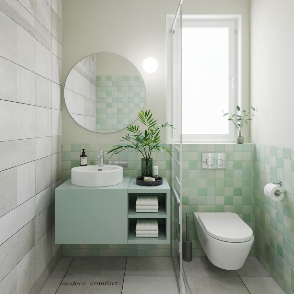 sprytne schowki w łazience