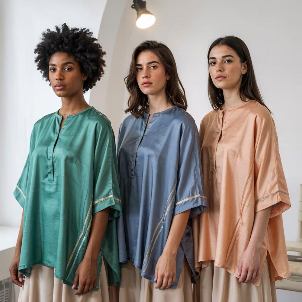 stylowe kobiety w tunikach