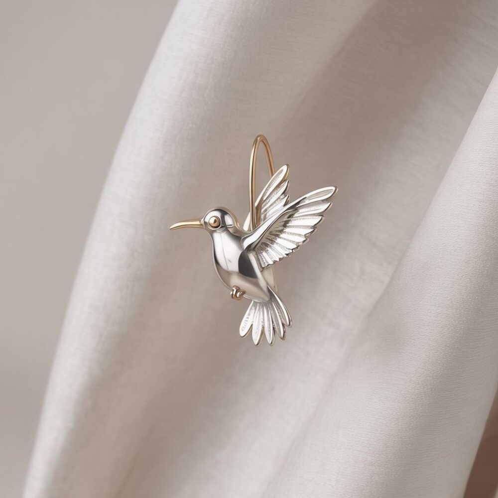 stylowe kolczyki ptasie