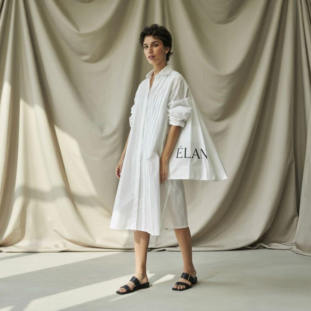 sukienka koszulowa i buty