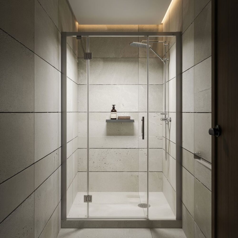 szklane drzwi prysznicowe