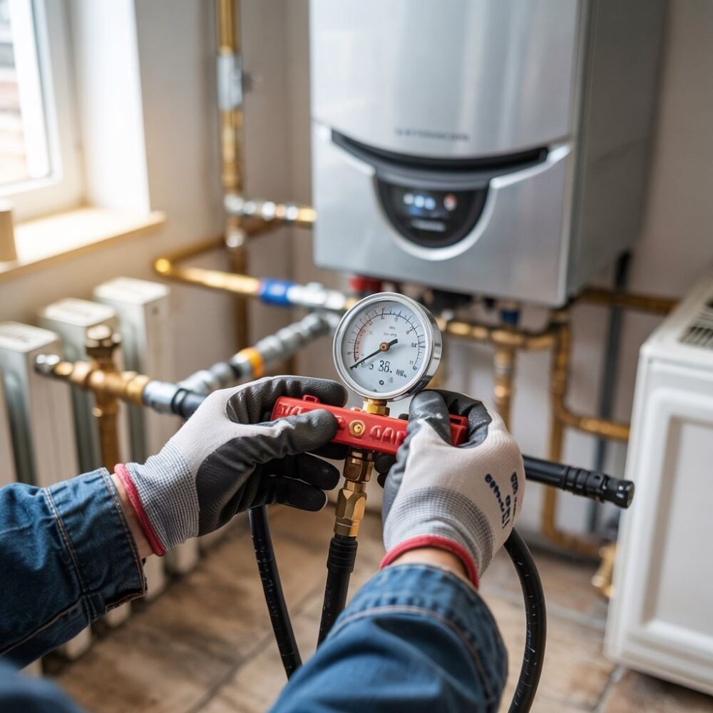 uzupełnianie wody w kotle