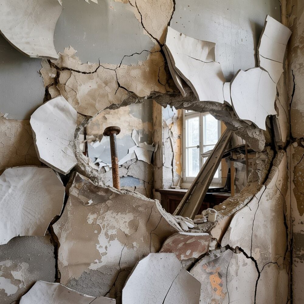 wilgoć pod gładzią